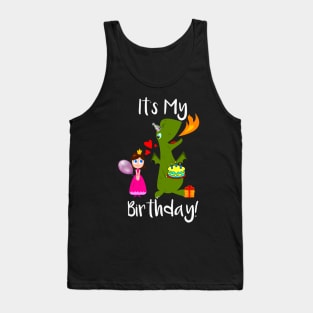 It's My Birthday Princess and Dragon Tank Top